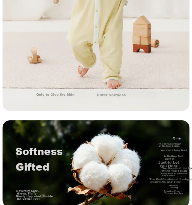 TONGTAI Baby Romper Spring and Autumn Pure Cotton Newborn Outing Lapel Jumpsuit Yellow 59cm 3