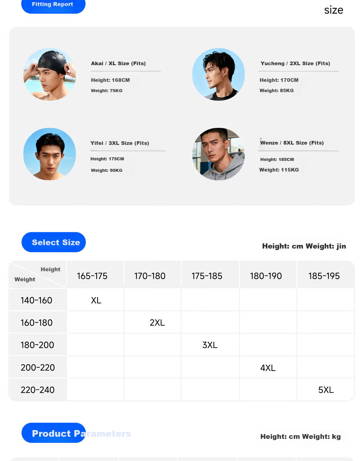 361° Men's Swim Trunks, Plus Size, Extra Large, for 140-260 Jin Weight, Loose-Fitting Swimsuit for Chubby Men, Hot Spring And Swimming Trunks Equipment 11