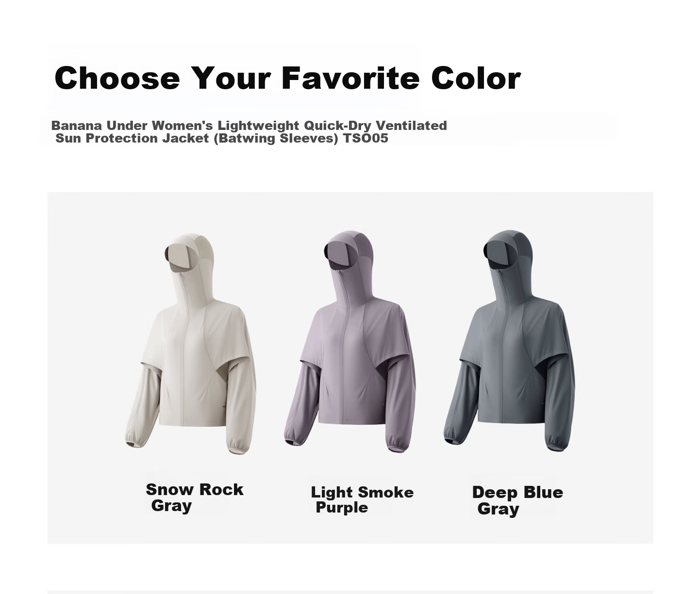 Banana Under Women's Sunscreen Jacket Lightweight UV Protection Shawl Style 26 Spring Summer New TS005 Dark Blue Gray S 30