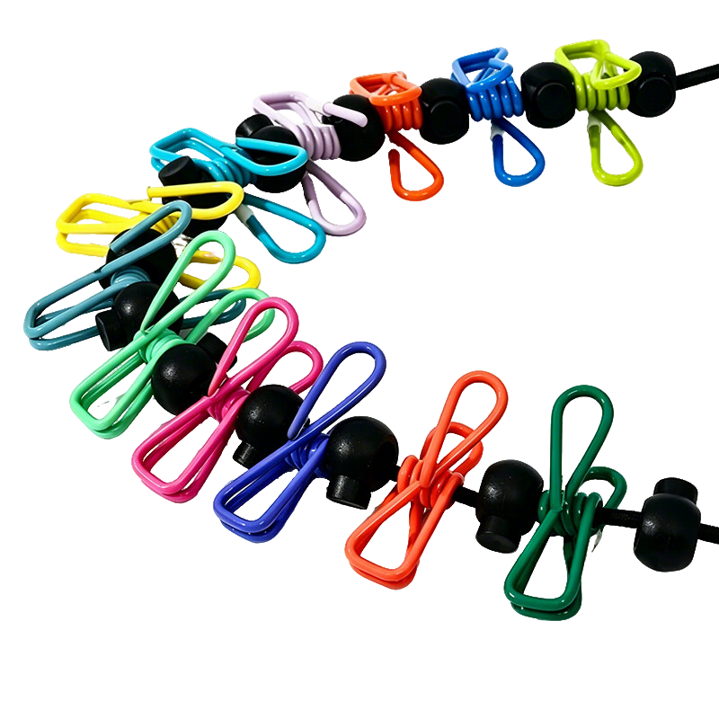 LOHAS Travel Clothesline Portable Hotel Hanging Rope Travel Outdoor Drying Rope No-Punch Non-Slip Fixed Clips