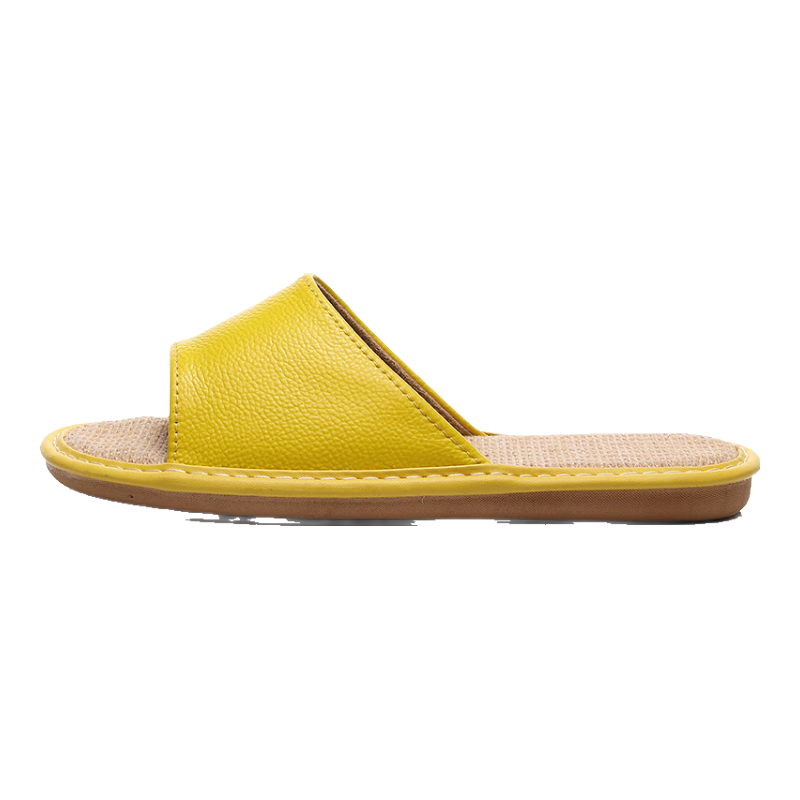 GUOLUOFEI Linen Slippers for Men And Women, All-Season Couple Indoor Non-Slip Cotton Linen Floor Sandals