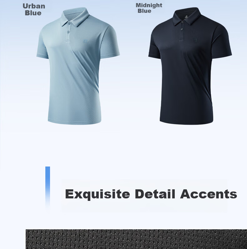 PEAK Polo Shirt for Men, Summer New Style, Sports Fitness Business Top, Breathable Casual T-Shirt, Loose Short Sleeve DF652241 46