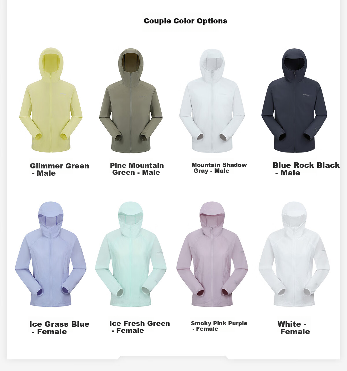 TOREAD Sun Protection Jacket 2026 New Outdoor Couple Skin Jacket UV Protection UPF50+ TAZZBO81750 7