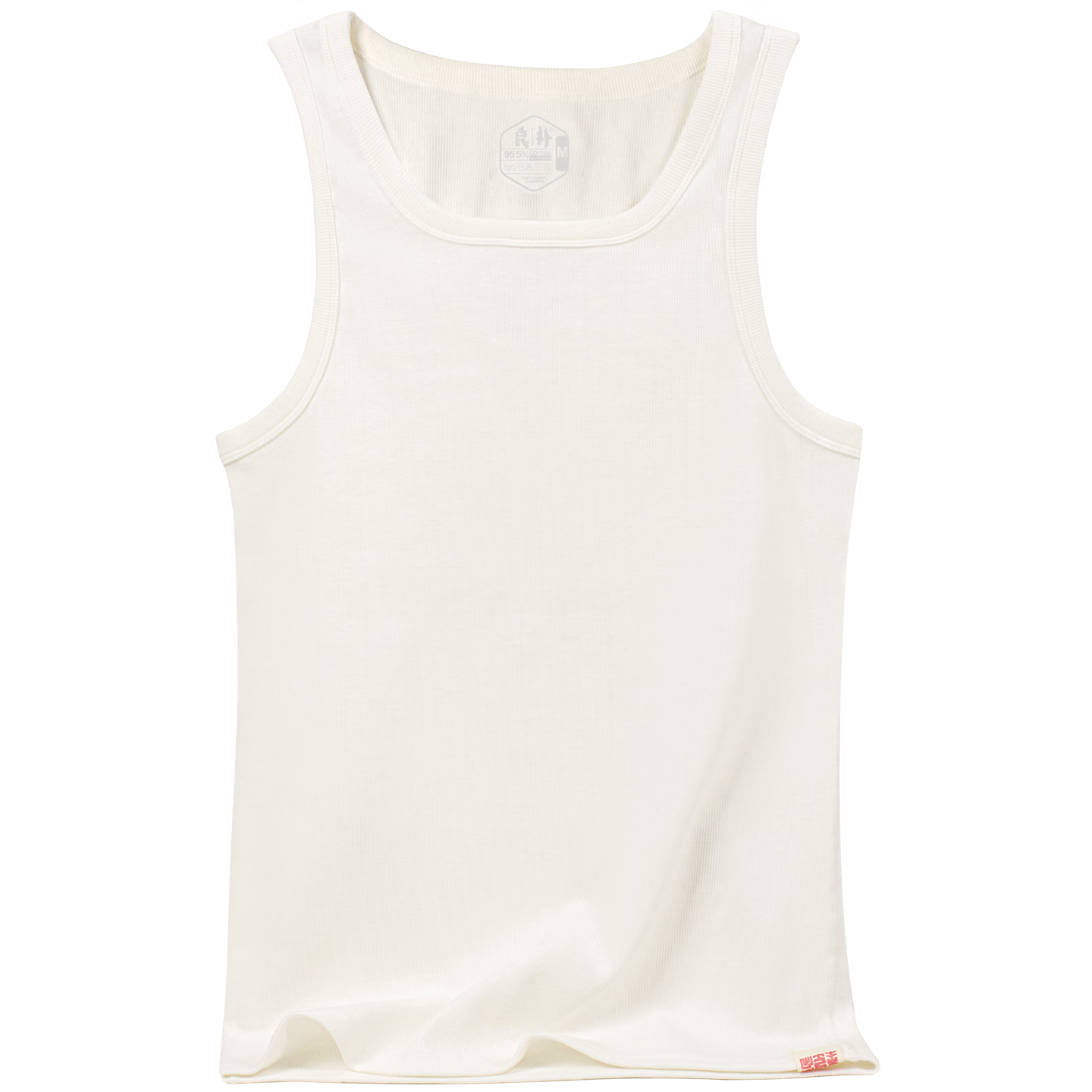 Liangpu Pure Cotton Square Neck Vest Men American Heavyweight Ribbed Slim Fit Sports Fitness Youth High Elastic Sleeveless T-Shirt