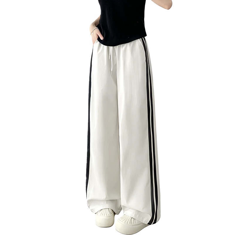 Borui Two-Strap Summer Thin Quick-Dry Sports Pants for Women 2026 New Casual Jogger Cargo Pants Navy Blue