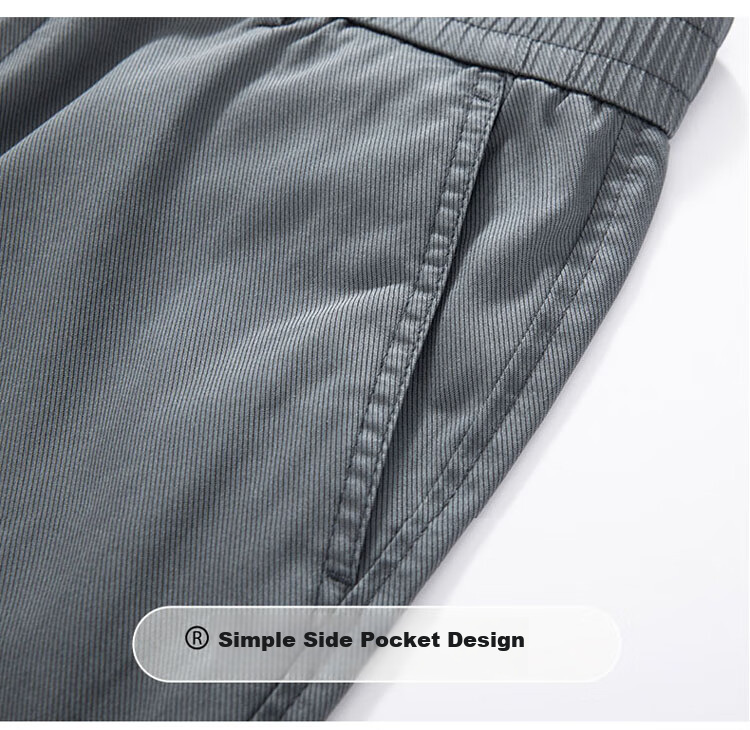 TUCANO Men's Casual Summer Thin Ice Silk Pants High-End Loose Straight Cool Business Trousers Gray 29 12