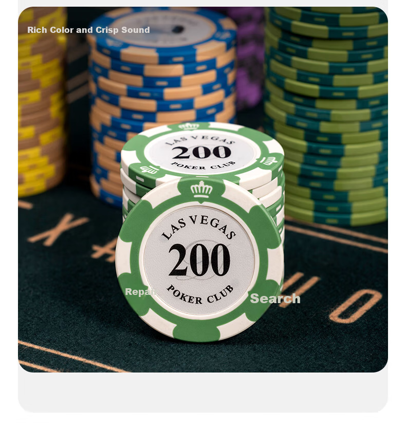 BR Poker Chips High-End Custom Score Tokens Cards Mahjong Machine Chips 100 Pieces 15