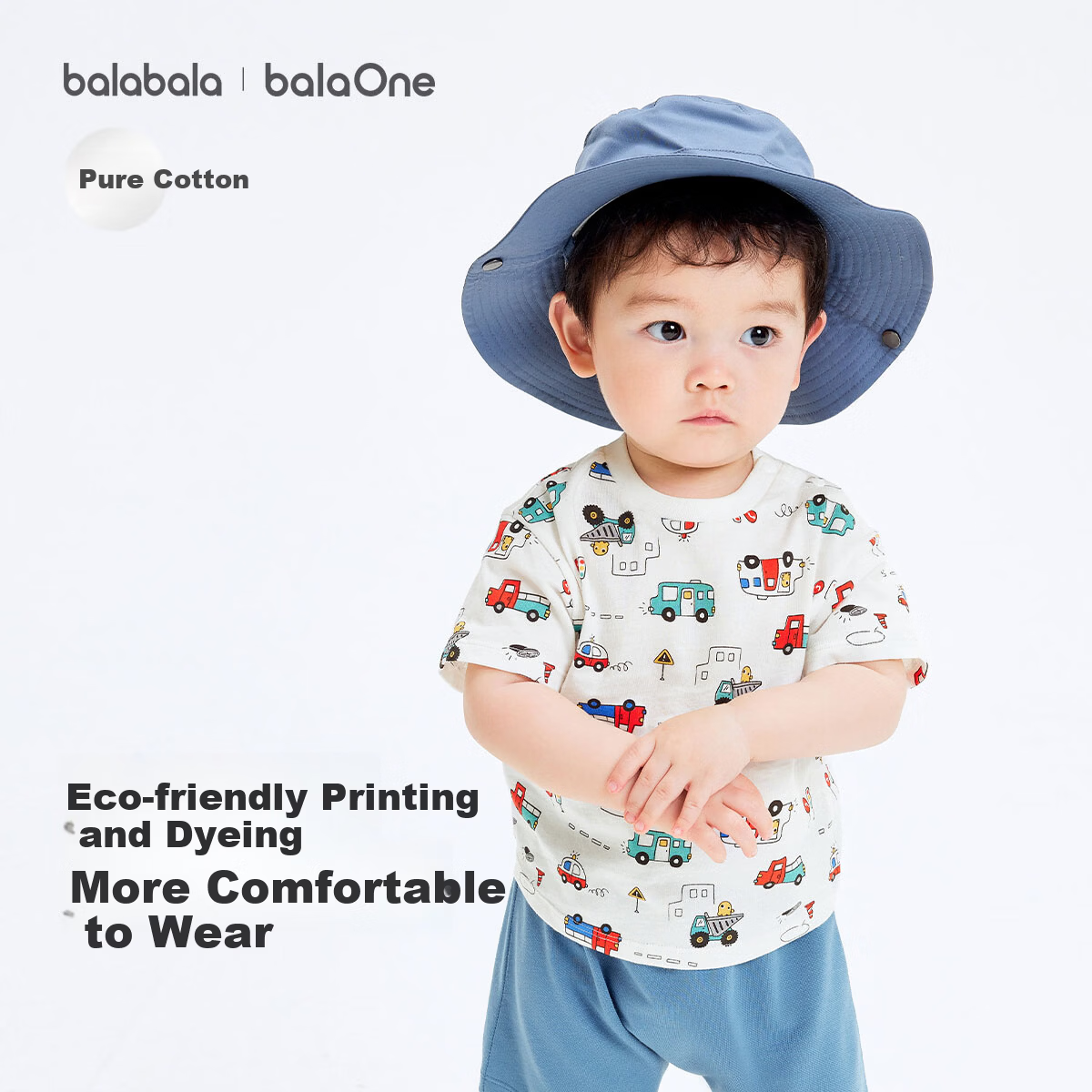 BALABALA Children's Clothing, Kids' Short-Sleeve T-Shirt, for Boys And Girls, 2026 New Baby Summer Wear, Comfortable Pure Cotton Top, Infant Half-Sleeve