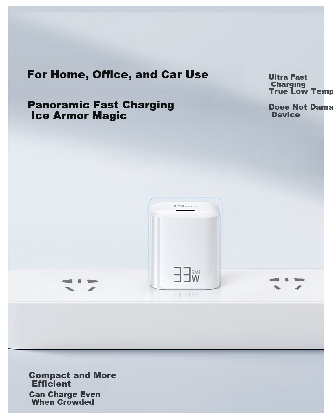 33W Mini Ice Cube PD GaN Charger Compatible with Apple iPhone 16 15 14 13 Pro Max Type-C Tablet 30W Adapter Pink 9