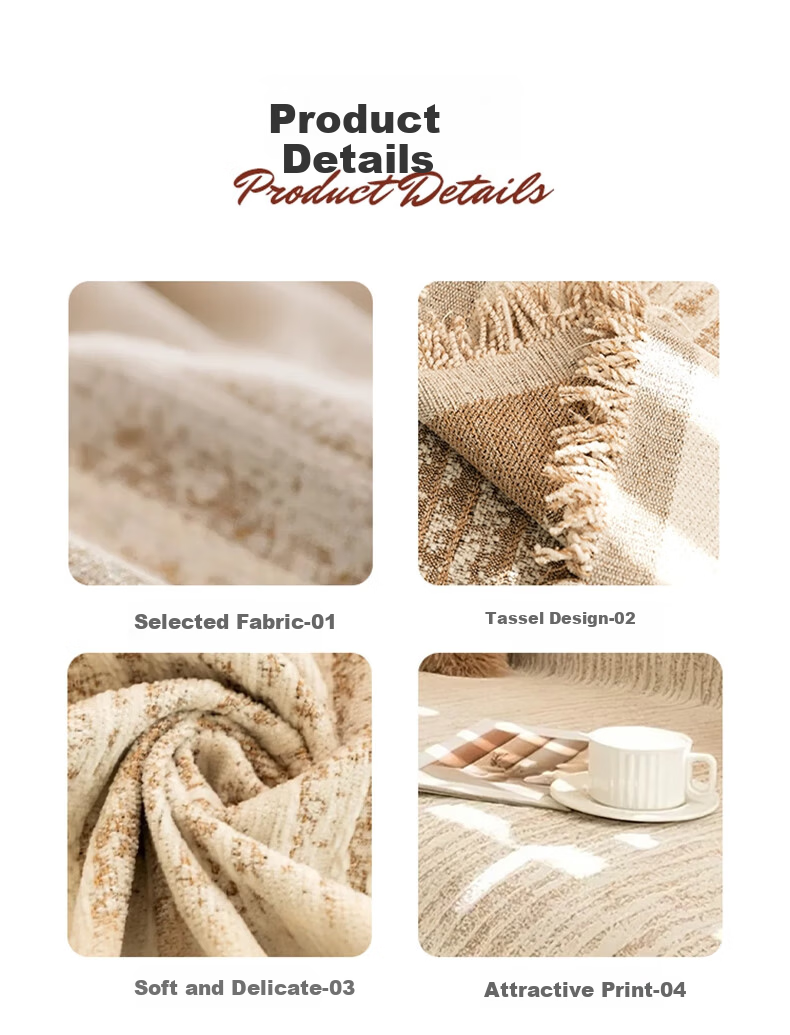 KING SHORE Chenille Sofa Cover Cat Scratch Resistant Sofa Throw Sofa Slipcover Four Seasons Single Sofa Blanket 1.8*1.3M 18