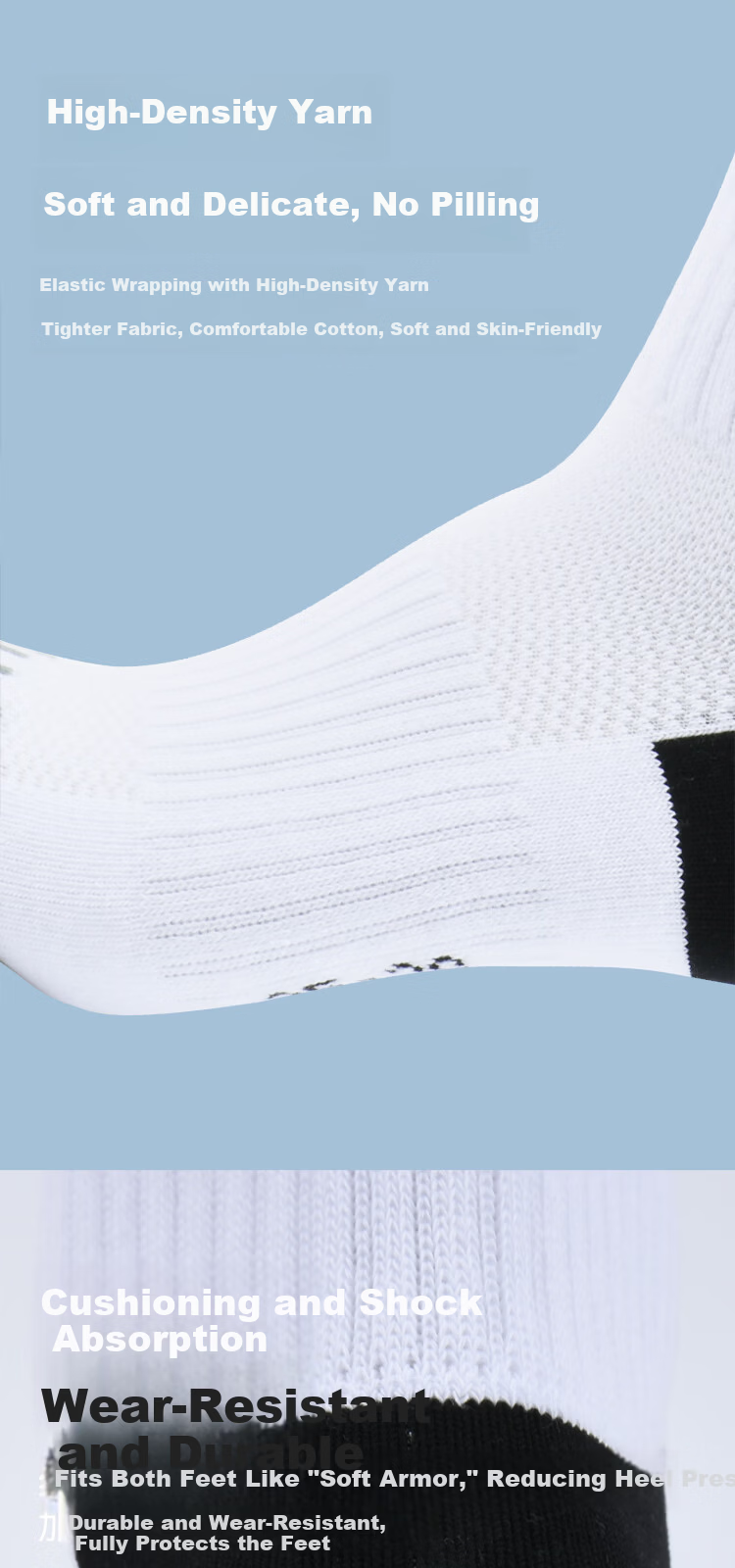 VICTOR Victory Unisex Badminton Socks Sweat-Absorbing Breathable Warm Compression Terry Sole SK9411-3/CFI/L 3 Pairs Pack 9