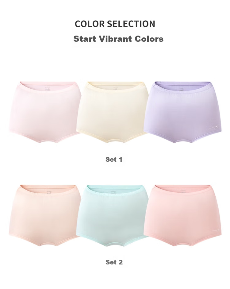 THREEGUN Children's Modal Antibacterial Underwear 5A Crotch Girls' Boxer Briefs 3-Pack Rabbit Set Size 140 17