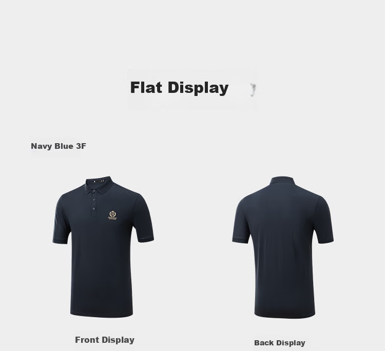HLA Hailan Home Men's Short Sleeve Polo 26 Equestrian Sports Cooling Short Sleeve Summer Shirt 5