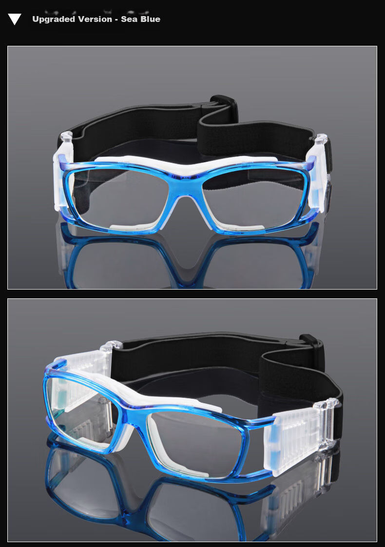 Kaperni Professional Basketball Sports Glasses Prescription Compatible Anti-Collision Anti-Fog Ultra-Light Protective Goggles for Basketball and Soccer with Anti-Drop Design 13