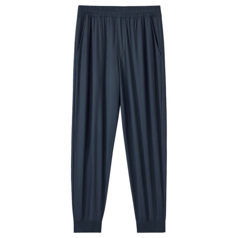 JD Original Men's Sports Pants, Quick-Dry Casual Trousers, High-Elastic Breathable Running Pants for Men, Navy Blue, Size S
