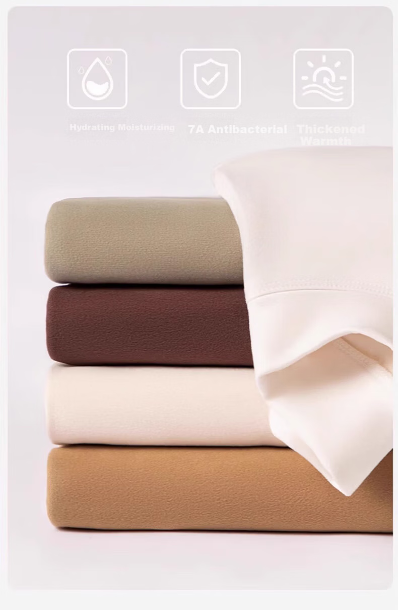 LangSha Thermal Fleece Half Turtleneck Base Layer Shirt【2025 Autumn/Winter New】Antibacterial Men's Thickened Fleece Lined Autumn Wear 10