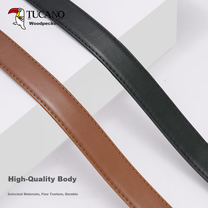 TUCANO Women's Leather Belt Denim Waist Belt Simple Fashion Versatile Pin Buckle Belt Birthday Gift for Girlfriend