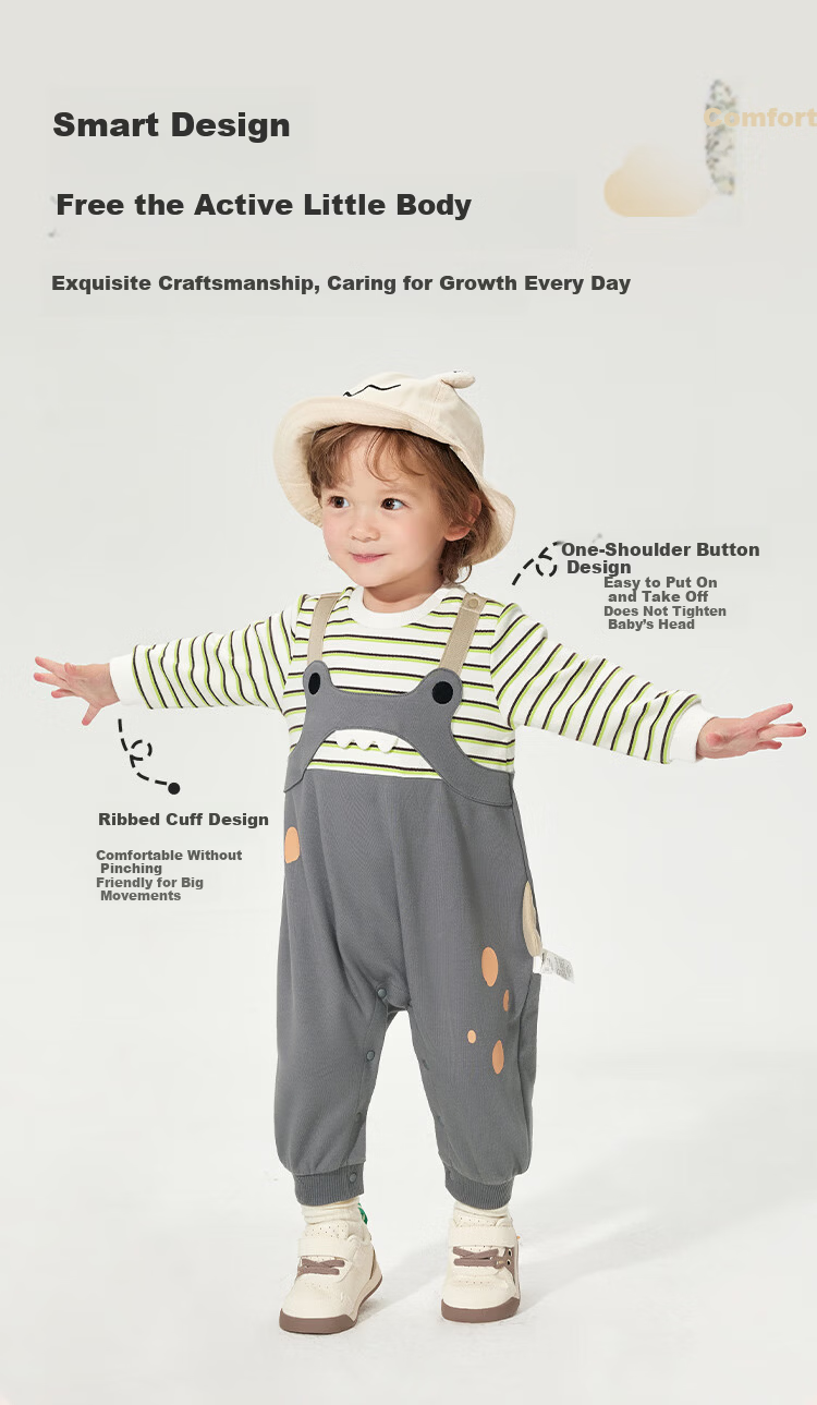 BALABALA Baby Romper Newborn Jumpsuit Bodysuit 2025 Spring Collection [Mall Edition] 200125120203 4