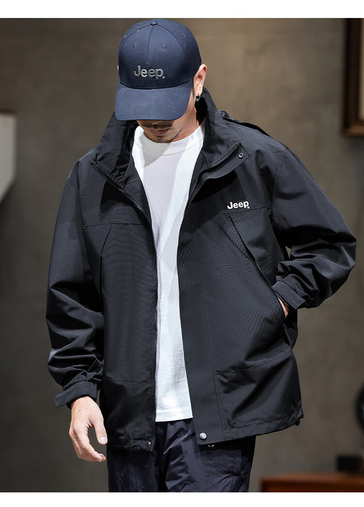 JEEP High-End Tactical Jacket for Men, 2026 Spring And Autumn New Outdoor Mountain-Style Sports Hiking Wear Workwear Jacket Men's Clothing 7