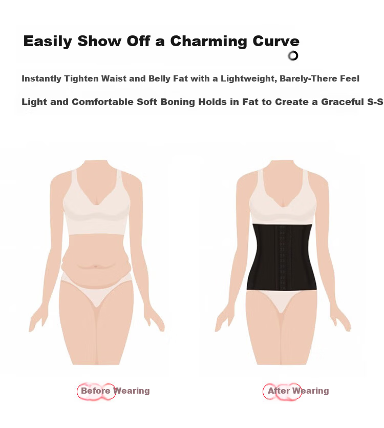 FitonTon Waist Trainer for Women, Shaping Waist Belt, High Elasticity Postpartum Body Shaper, Adjustable Button-Up Tummy Control Belt 5
