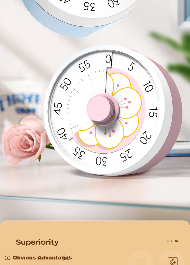 Timess Disney Collaboration Visual Timer, Back-To Student Time Management Tool, Kitchen Cooking Electronic Timer, Live Streaming Timer Gift 7