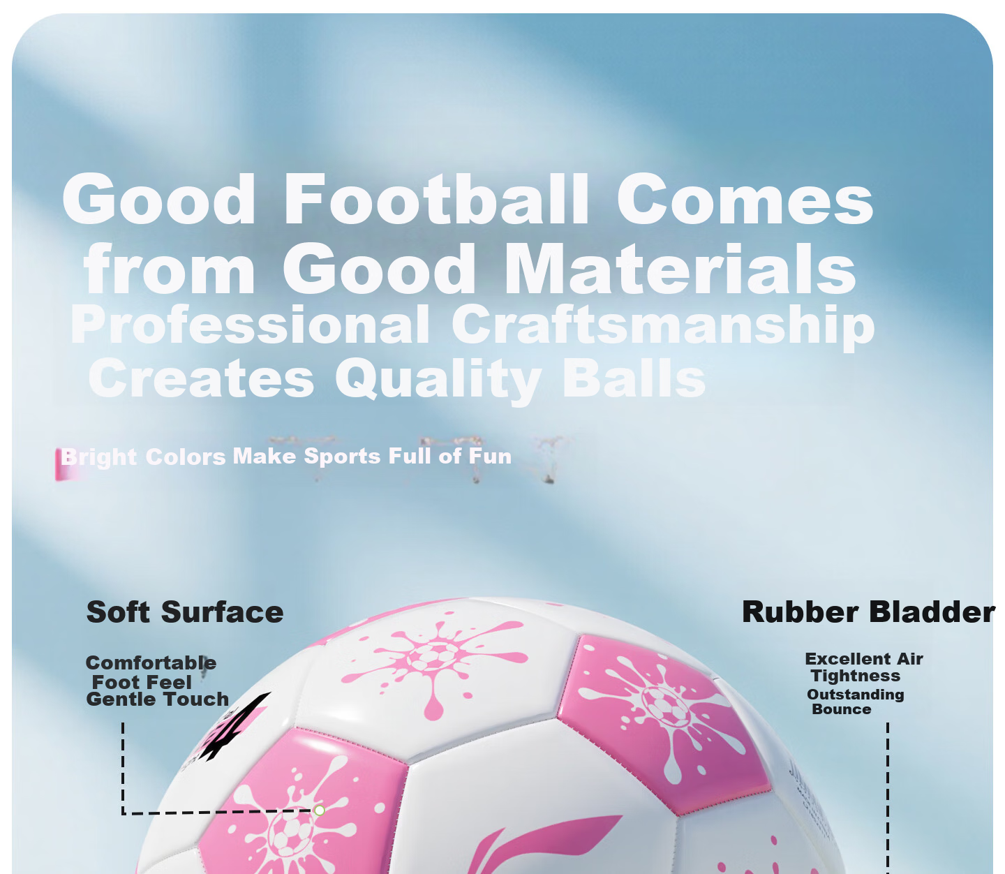 Li-Ning No.4 Football for Children and Primary School Students, Ages 3-6-12, Standard Match and Training Ball for Middle School Entrance Exam, Youth Soccer Ball 10