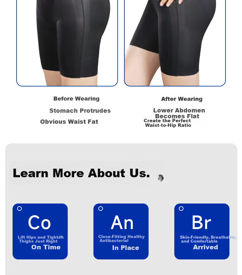 GRACEWELL High Waist Shaping Hip-Lifting Tummy Control Postpartum Waist Trainer Butt Lifting Slimming Underwear Skin Color M 17