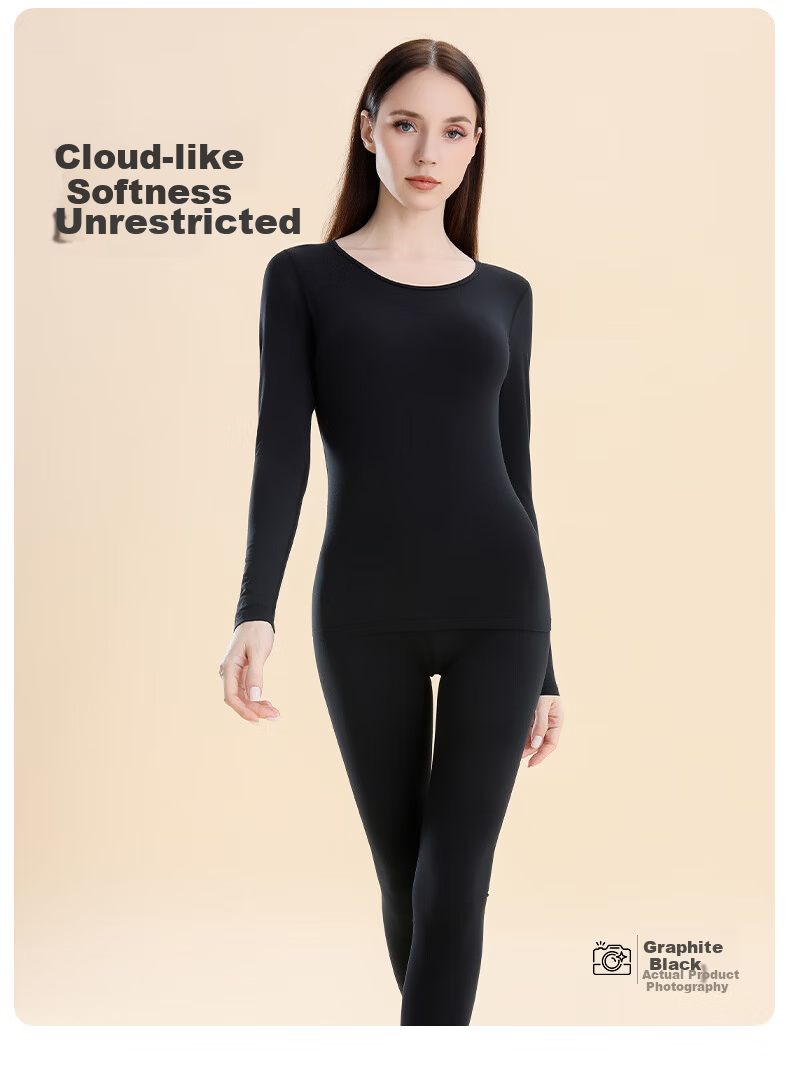 Urban Beauty Hyaluronic Acid Moisturizing Thermal Underwear Set for Women Autumn Modal Cotton Seamless Base Layer 2025 New Edition 14