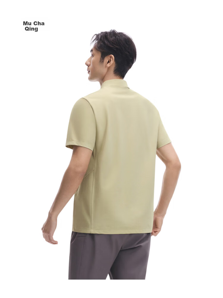 Beneunder Men's Polo Shirt Outdoor Sweat-Absorbing Short Sleeve T-Shirt DR016 Cardamom Gray S 15