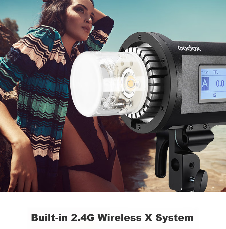 Godox AD400pro Portable Flash for Outdoor Photography with TTL Auto Metering, High-Speed Continuous Flash, And Portable Desig 4