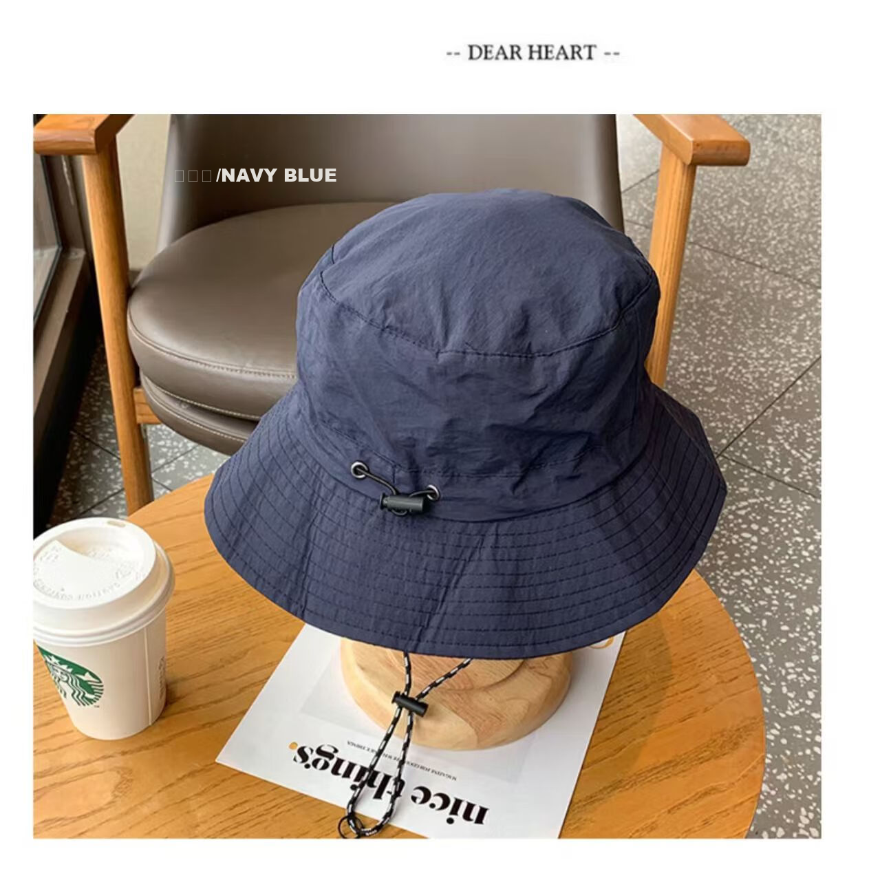 Yuxiaoduo Foldable Storage Sun Protection Mountaineering Hat Quick-Dry Waterproof Outdoor Fisherman Hat Navy Blue One Size 3