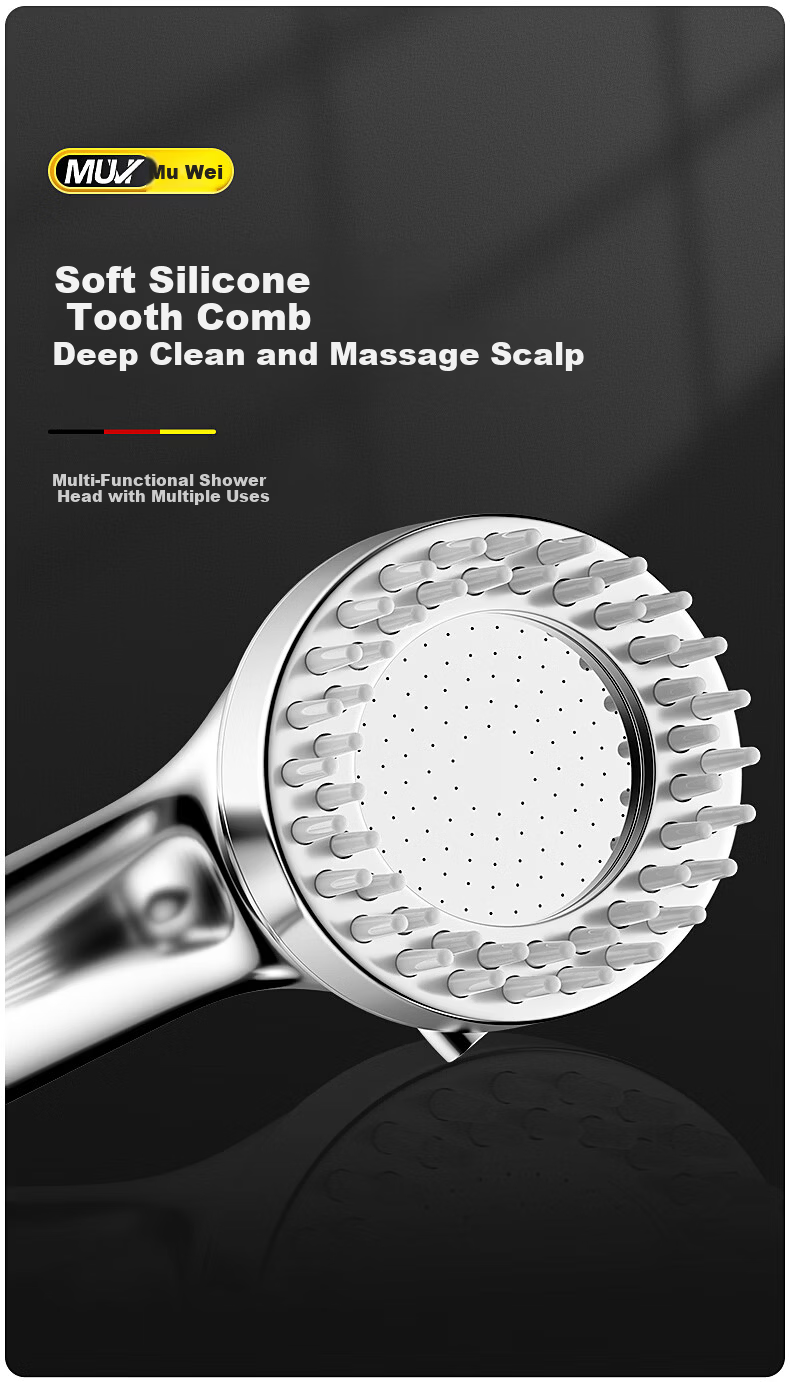 Muvi Faucet Extender External Booster Shower Head Washing Hair Tool Face Basin Mouth Rinse Splitter Adapter 2-in-1 8