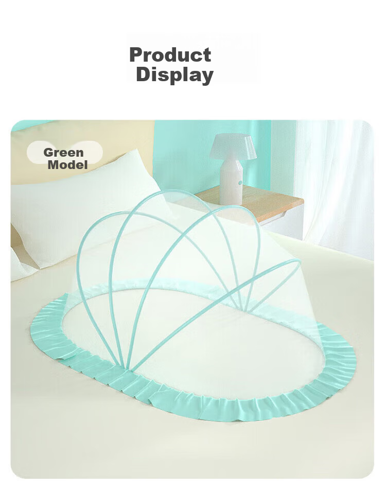 Aibao Baby Mosquito Net Full Cover Foldable Dormitory Mosquito Net Blue S822 4