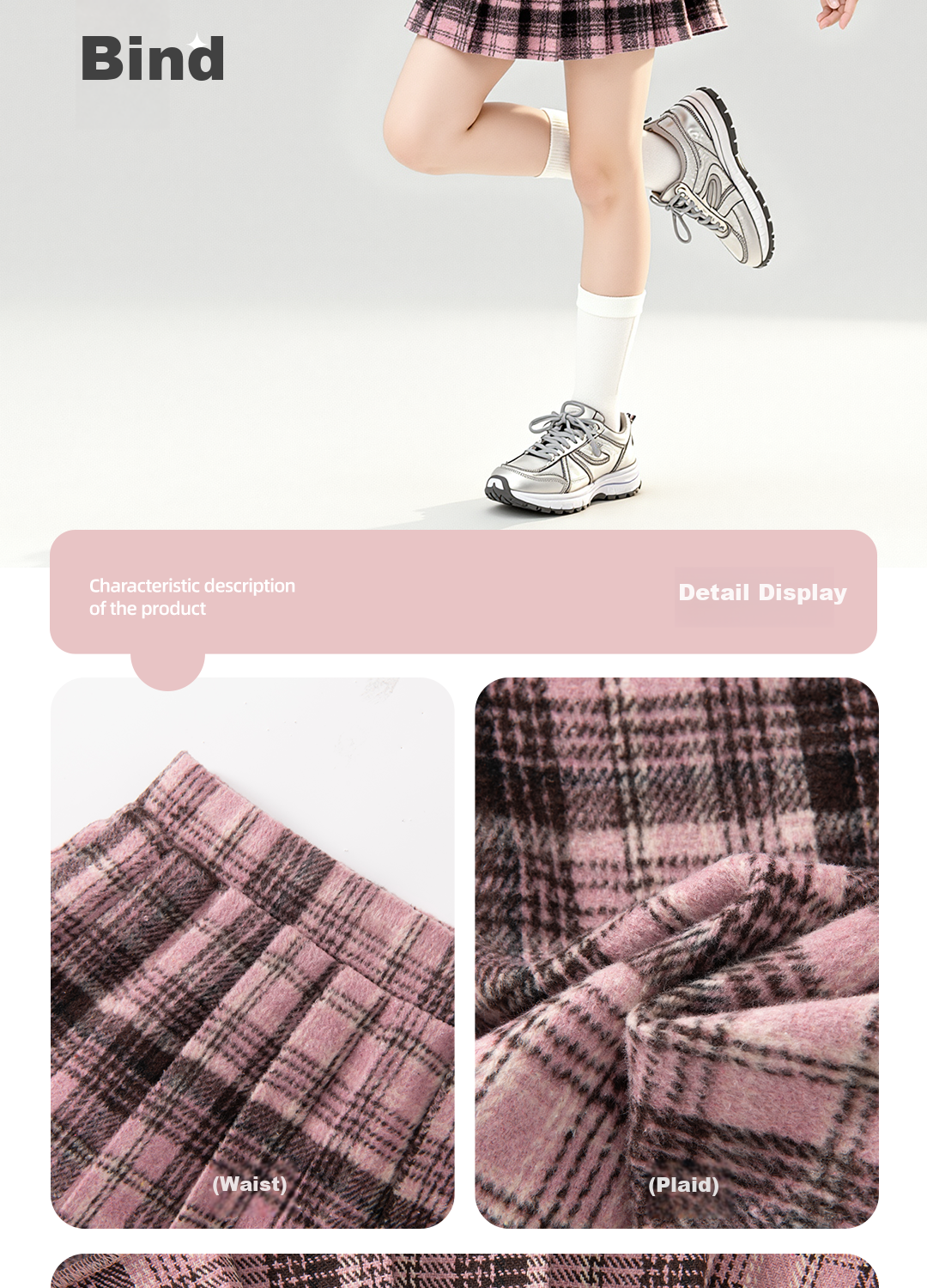 Disney Girls Cute Sweater Set 2025 Winter New Cartoon Skirt Children's Autumn Winter Dress 5