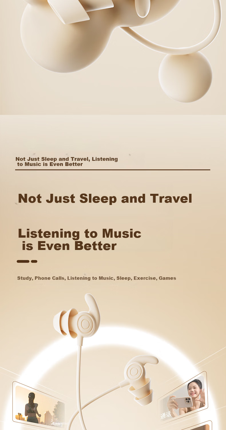 Zhiguozhe Sleep-Specific Wired Type-C Earphones Pain-Free Noise Cancelling Digital Audio Earbuds for Side Sleep Professional Sound Isolation 3