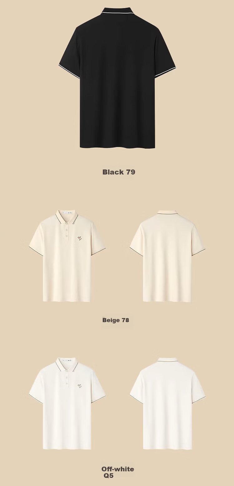 HLA Hailan Home Men's Short Sleeve Polo Shirt 26 Yixin Embroidered Cooling Short Sleeve Summer Shirt 7