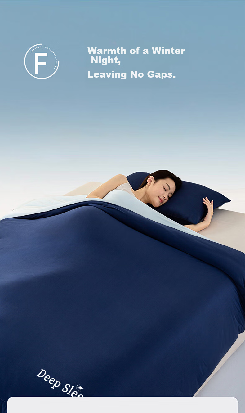 Grace Autumn Winter All-Season Single Student Dormitory Quilt 8lbs 200x230cm Deep Sleep Blue 4