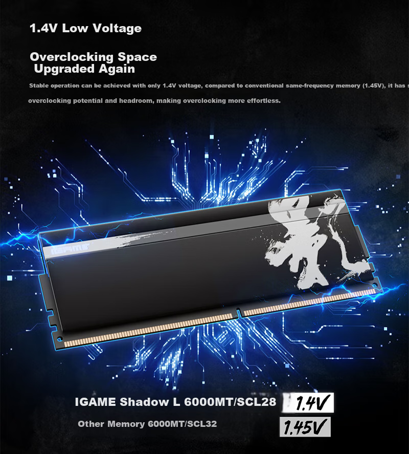 Colorful 32GB (16GB*2) DDR5 6000 C36 Desktop Memory, RGB Light Bar, IGame Ultra II Series, 1.35V 3