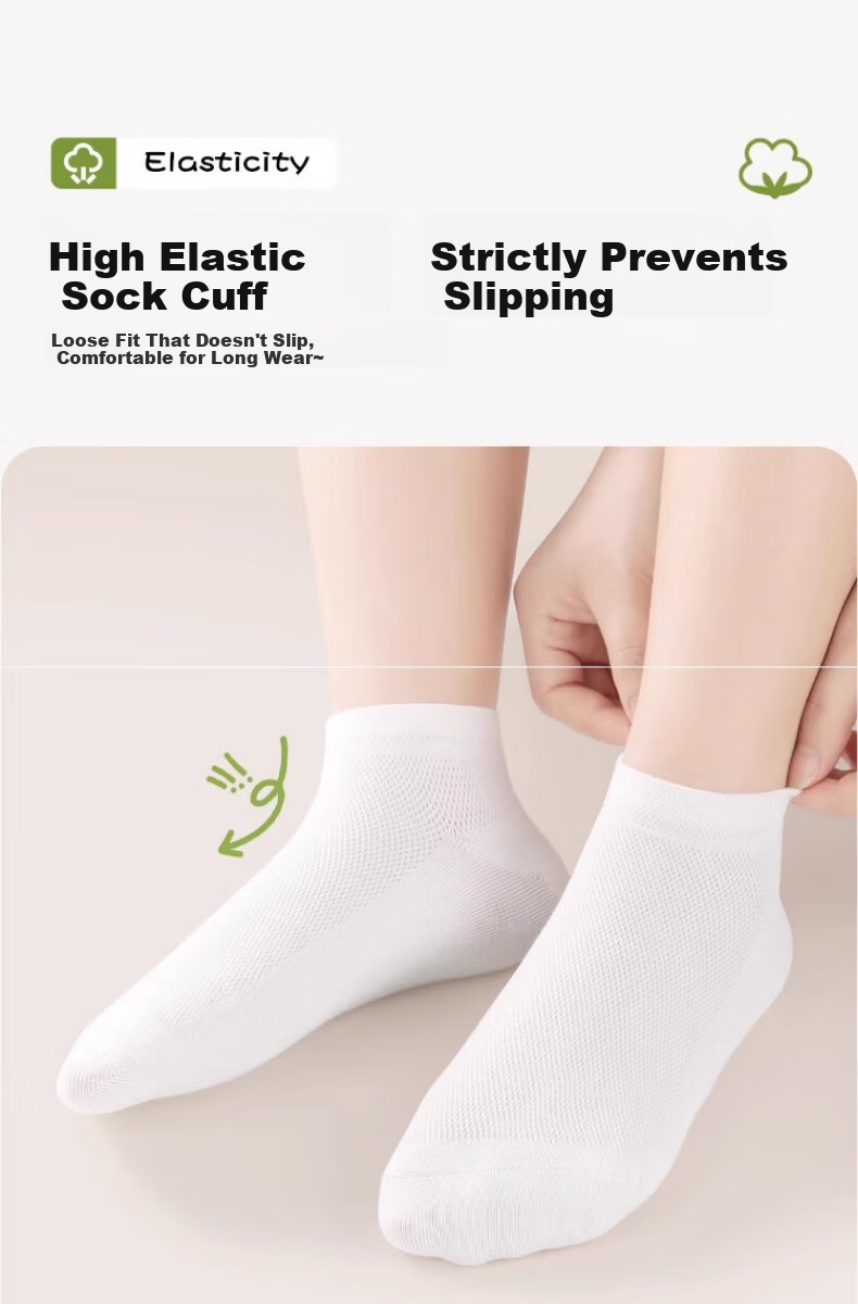 BADIGAO Disposable Children's Socks Portable No-Wash Daily Use Travel Military Training Breathable Odor-Resistant Mid-Length Baby Socks 7