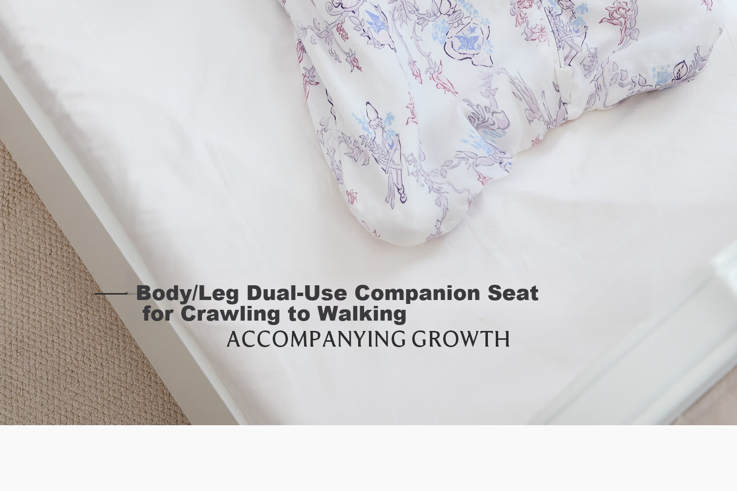 DOMIAMIA Baby Sleeping Bag All-in-One Four Seasons Universal 2-in-1 Anti-Kick Quilt Six-Layer Gauze Velvet Rabbit S 21-25℃ 3