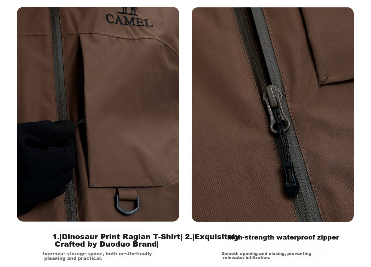 CAMEL Outdoor City Lightweight Men's Softshell Jacket Single Layer Windproof Waterproof Mountaineering Coat 2025 New L 16