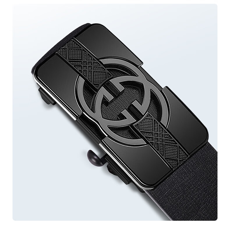 CARTELO Men's Genuine Leather Ratchet Belt Automatic Buckle Waistband Birthday Gift for Boyfriend Husband Dad Father 17