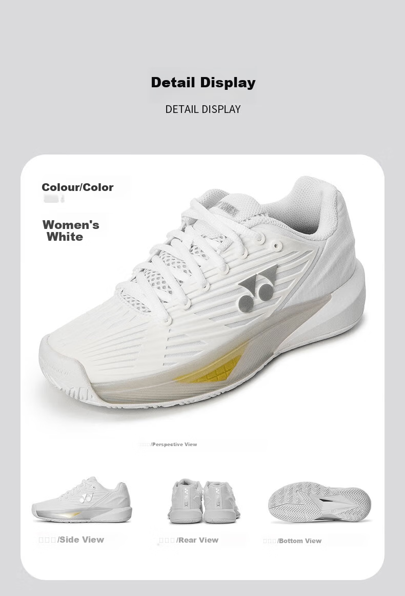 YONEX Tennis Shoes Professional Competition Non-Slip Shock Absorption Power Cushion Fashion Men SHTE5MACEX White Size 40 6