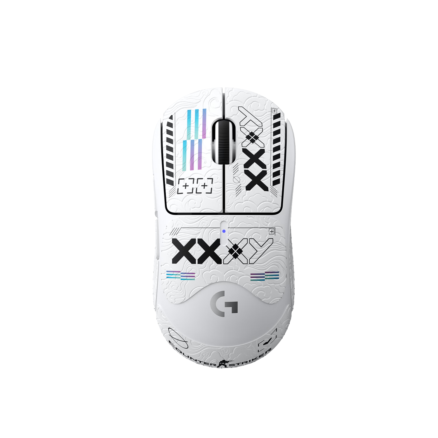 BIAZE Anti-Slip Sticker for GPW Second And Third Generation, Sweat-Proof Side Sticker for GPW2, Dog Poop King Gaming Wireless Mouse Sticker, Frosted Anti-Slip Sweat-Proof, Printed All Over