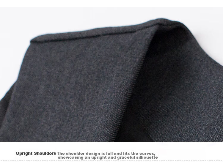 ROMON Wool Blend Men's Business Formal Suit Vest Black 4XL 14