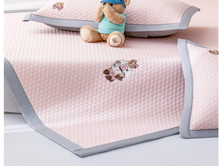 Teenie Weenie Class A Ice Bean Mat Summer Cooling Bed Sheet Ice Silk Mat Machine Washable Soft Cooling Double Air Conditioning Mat 1.8m Bed 6