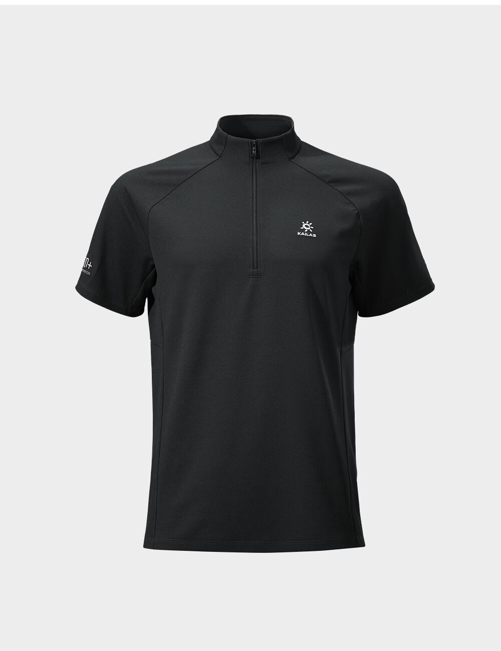 KAILAS PASO Half-Zip Short Sleeve Functional Quick-Dry T-Shirt Men 3A Antibacterial UPF50+ Sun Protection Hiking Shirt 10