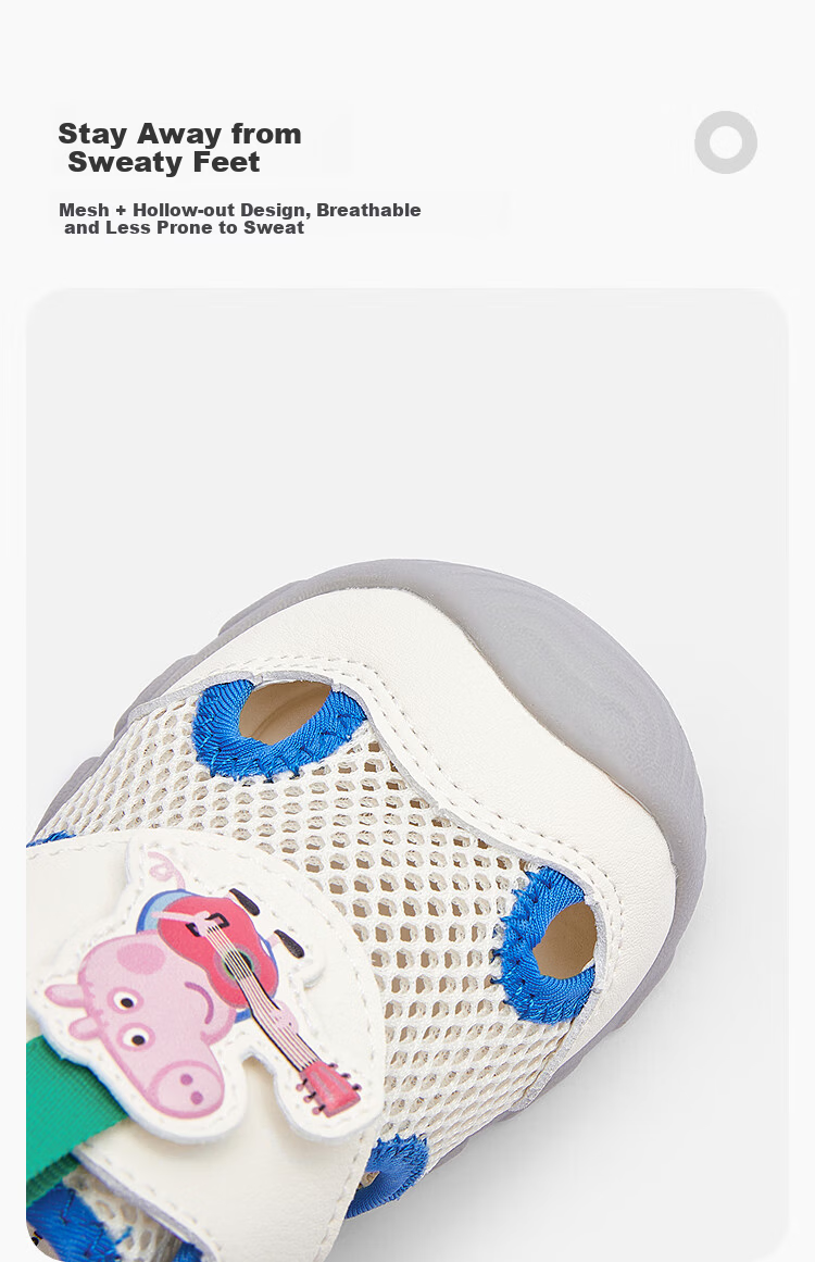 BALABALA Peppa Pig IP Mall Same Style Baby Toddler Boys Infant Summer Walking Shoes New Arrival 2