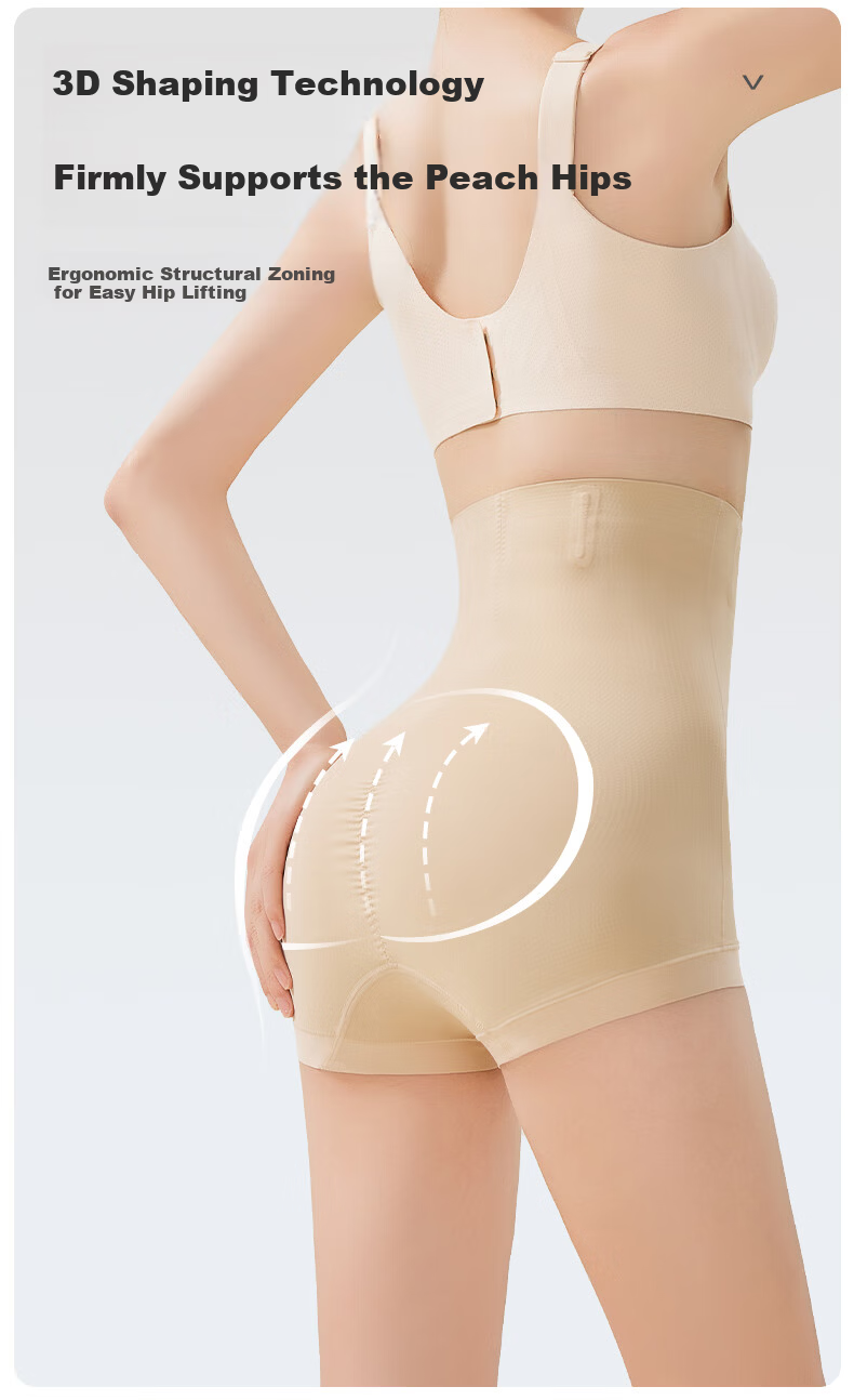 GRACEWELL High Waist Tummy Control Butt Lifting Pants for Women, Strong Abdomen Shaping, Postpartum Body Shaping Waist Cincher Hip Lifting Underwear, Black XL 7