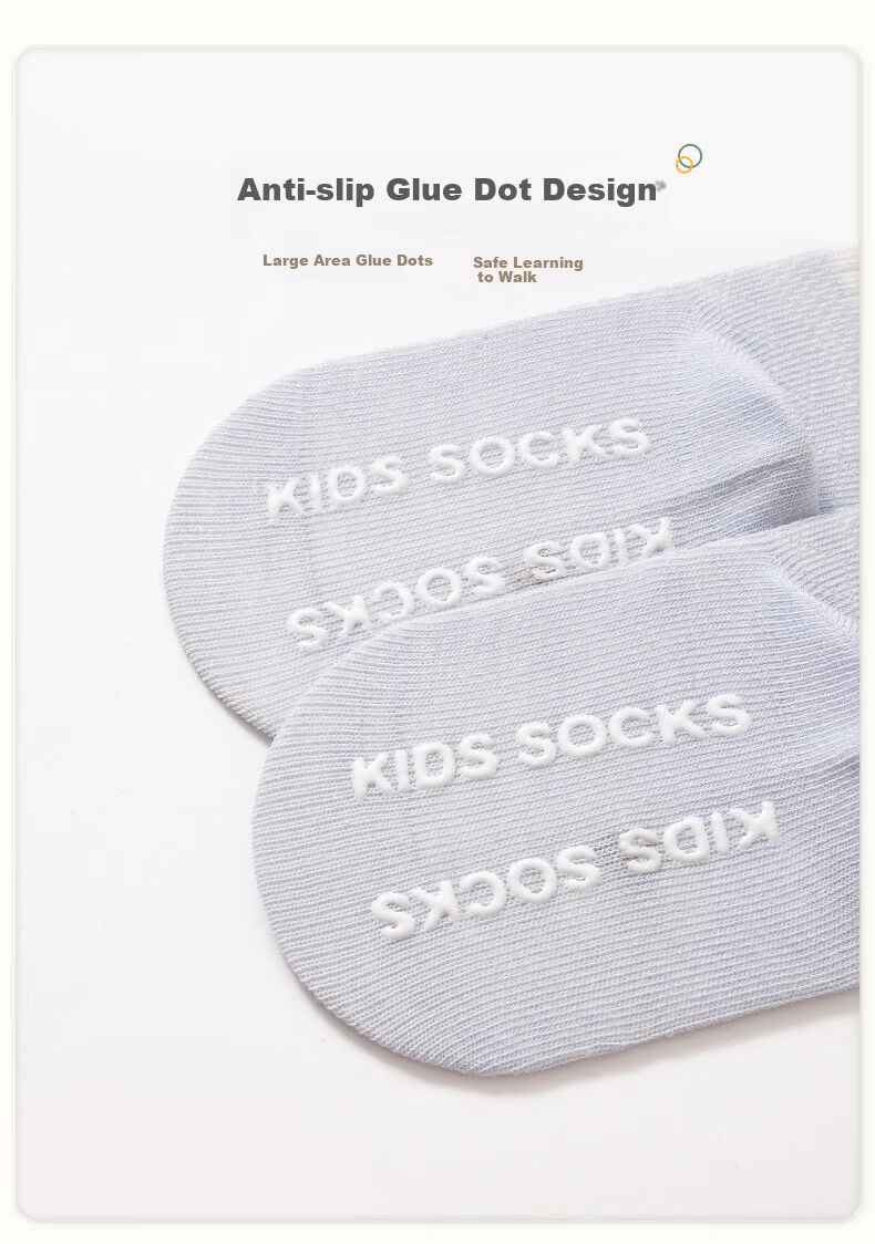 Five Cotton 3-Pair Baby Socks Summer Mesh Breathable Cartoon Seamless Candy Color Socks 9